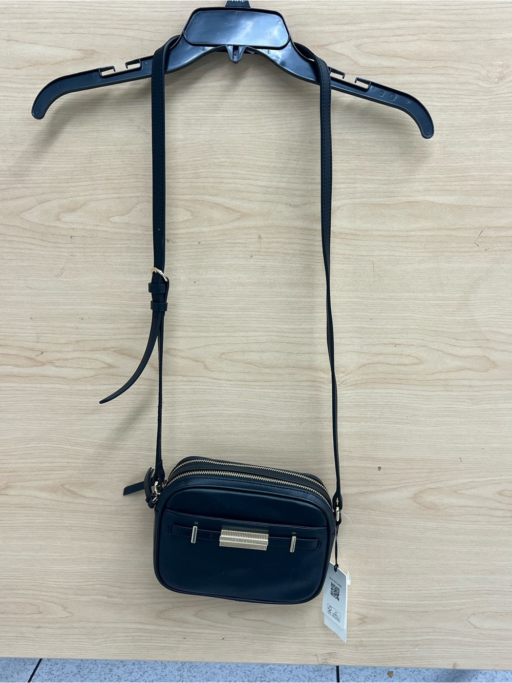 Ted Baker London Black Crossbody Bag with Gold Hardware